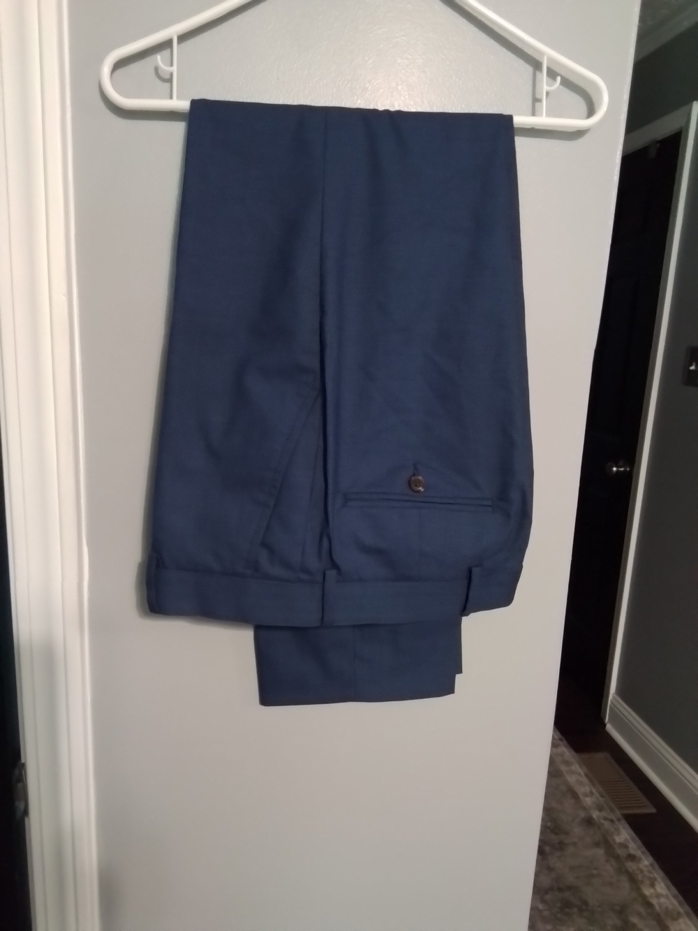 jf j.ferrar Slim Navy Dress Pants